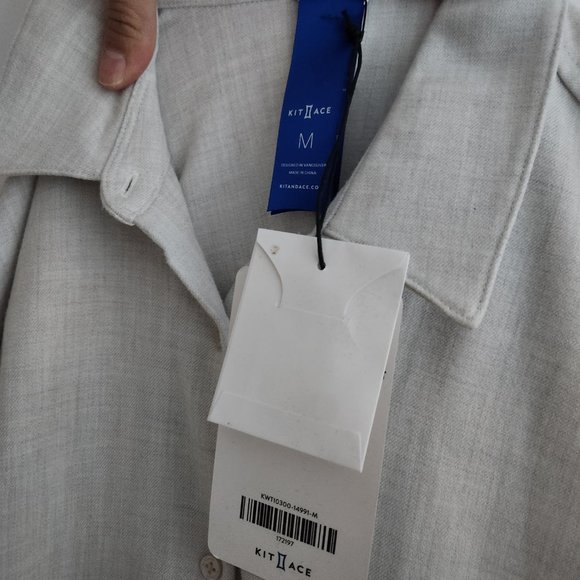 Kit and Ace Here and now button up oversized shirt Heather Whisper (cream white) - Picture 5 of 8